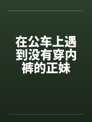 在公车上遇到没有穿内裤的正妹笔趣阁无弹窗
